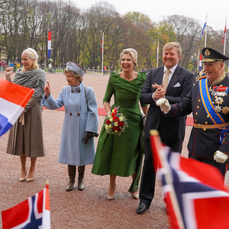 Welcomed the King and Queen of the Netherlands